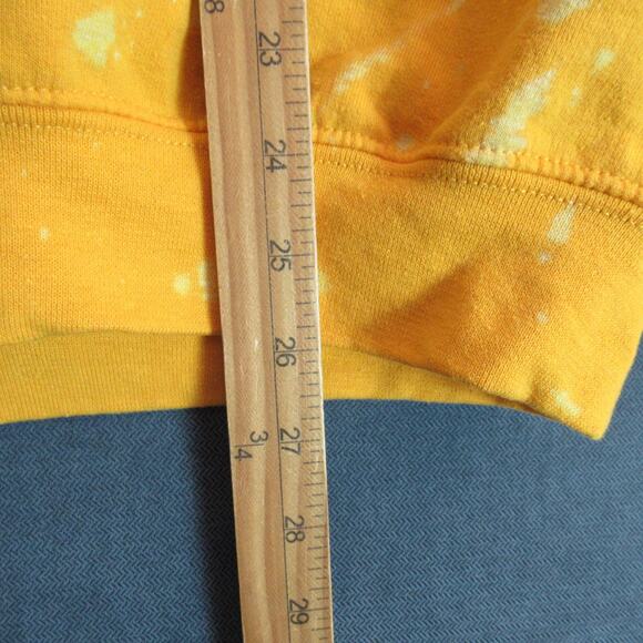 Gildan Sweatshirt Women Medium Yellow Fleece Sunflower Granola Girl Flower Child - Picture 4 of 8